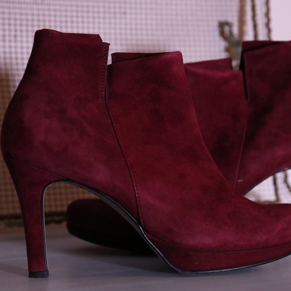 Paul Green Ankle booties, Burgundy Wine Red, Dominique - Picture 4 of 15